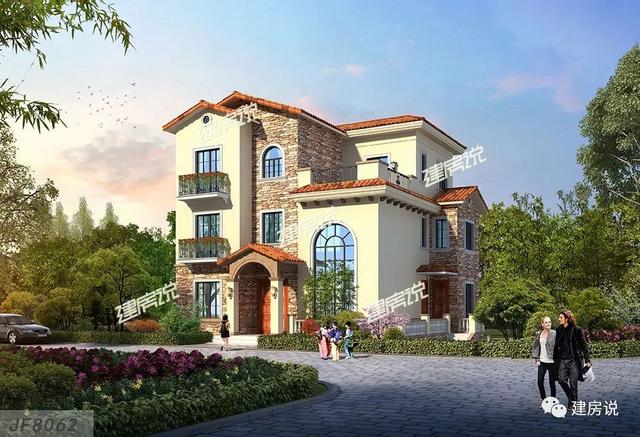 農村蓋房設計大全圖，上百款漂亮別墅效果圖