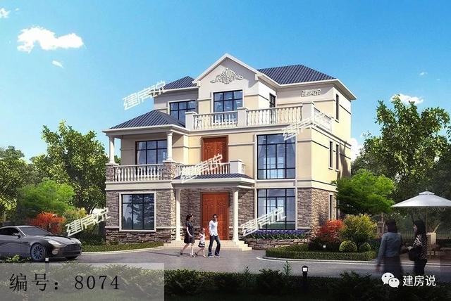 農村蓋房設計大全圖，上百款漂亮別墅效果圖