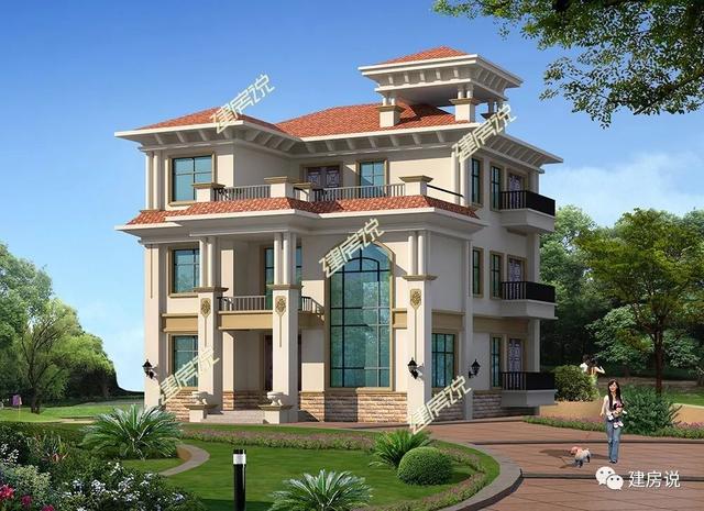 農村蓋房設計大全圖，上百款漂亮別墅效果圖