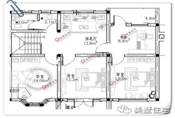 3款經濟、實用的二層住宅方案圖，適合農村老百姓建