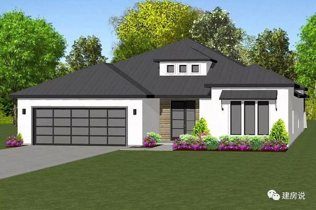 農村蓋一層平房設計圖大全，一層也能蓋出別墅型