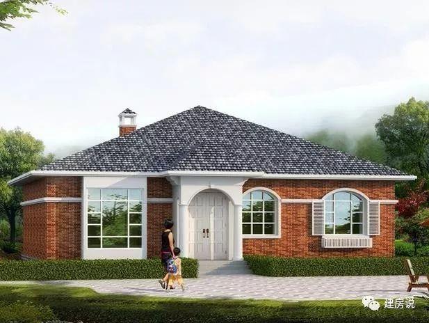 農村蓋一層平房設計圖大全，一層也能蓋出別墅型