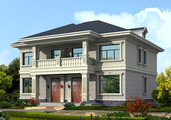 農(nóng)村簡單雙拼小戶型，總面積190平方米，合理的利用了每一個(gè)空間