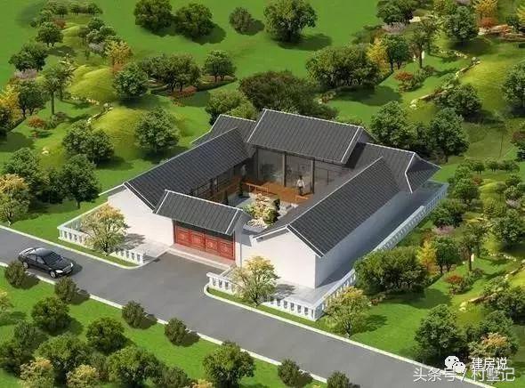 15棟四合院效果圖，中國傳統建筑100年不過時