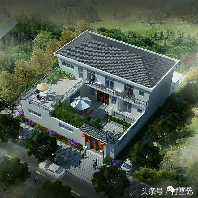 15棟四合院效果圖，中國傳統建筑100年不過時