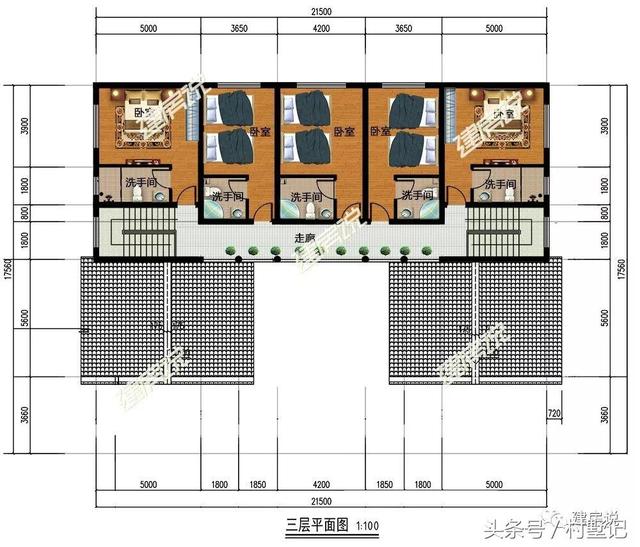 15棟四合院效果圖，中國傳統建筑100年不過時