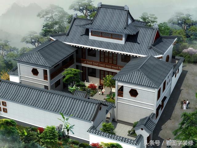 農村四合院房屋設計效果圖大全，美不美看了再說