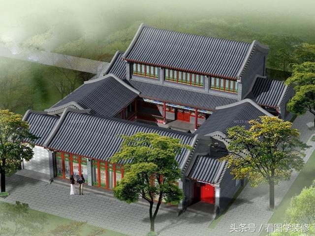 農村四合院房屋設計效果圖大全，美不美看了再說