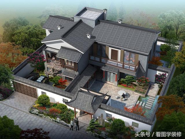 農村四合院房屋設計效果圖大全，美不美看了再說