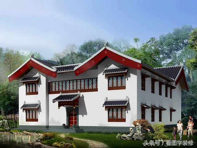 農村四合院房屋設計效果圖大全，美不美看了再說