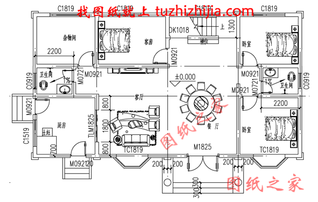 農村120平米兩層樓的房子設計圖，外觀新穎