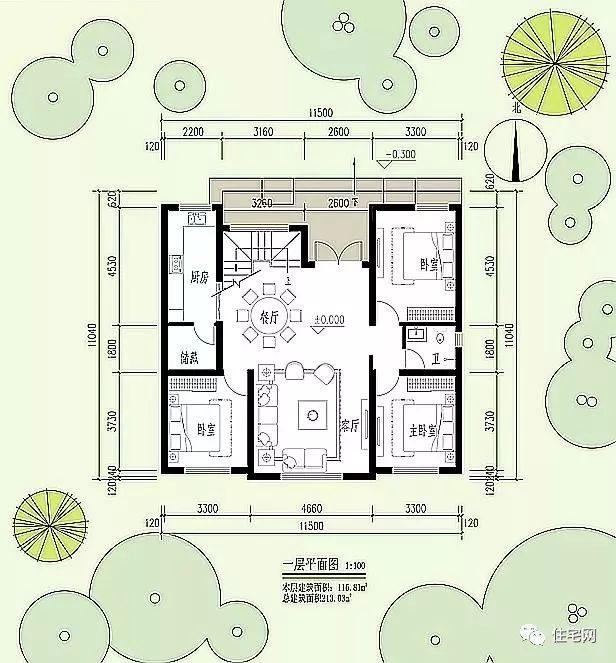 245㎡田園別墅自建案例，外觀好漂亮