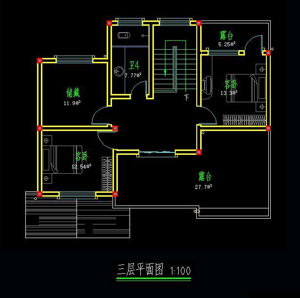 11*10米歐式二層半小別墅設計方案圖，附施工案例實拍照