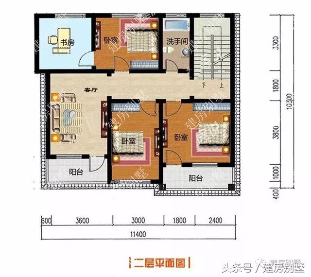 20萬自建鄉村田園二層小別墅，附方案圖和完工實景圖