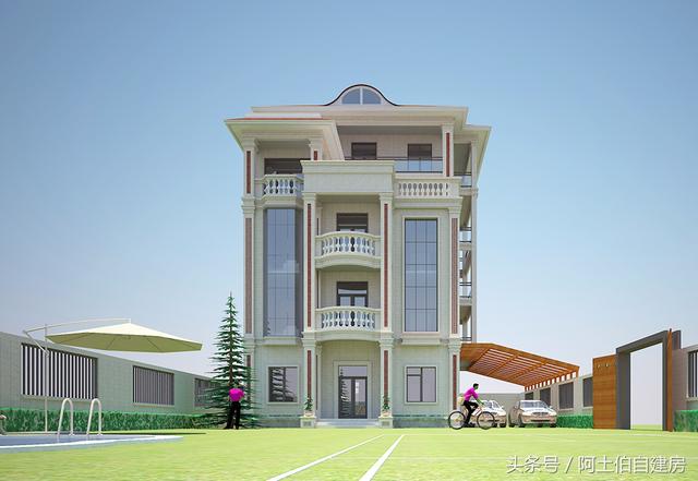 農村五層自建樓房設計方案圖，外觀很精致