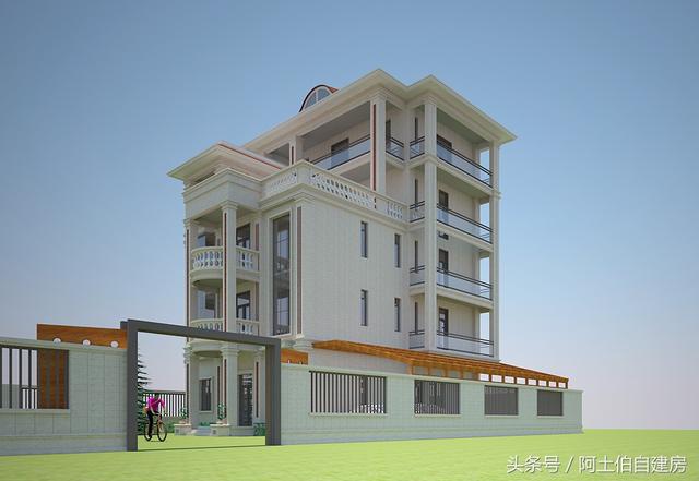 農村五層自建樓房設計方案圖，外觀很精致