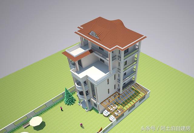 農村五層自建樓房設計方案圖，外觀很精致