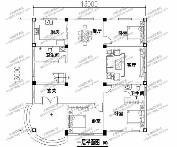 3套農村別墅設計圖，經濟造價打造二層別樣小戶型！