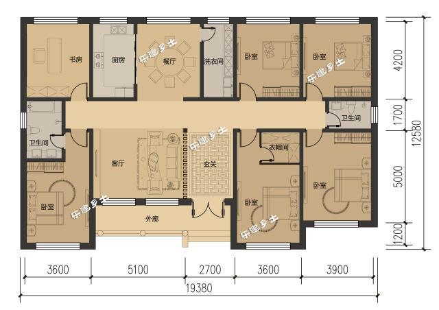 單層美式鄉間小別墅，超富層次感，精致不浮夸
