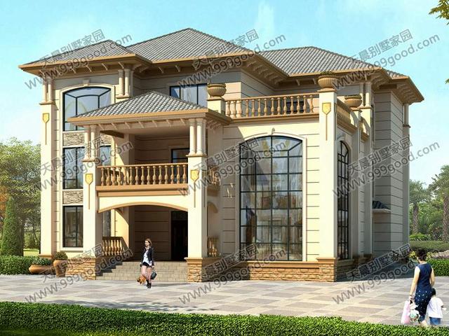 農(nóng)村5套三層別墅設(shè)計圖對比，簡歐造型，套套都是獨一無二！