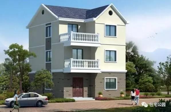 10套農村自建房2、3層戶型，占地面積不過百，家家戶戶住新房