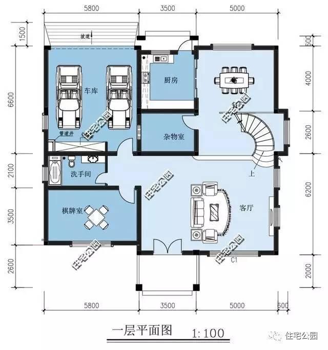 6套新農村別墅，全帶挑空客廳，建到村里夠有面么？
