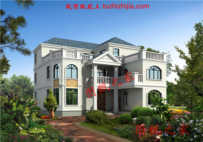 農村兩層半樓房設計圖，平面功能分區明確，布置合理