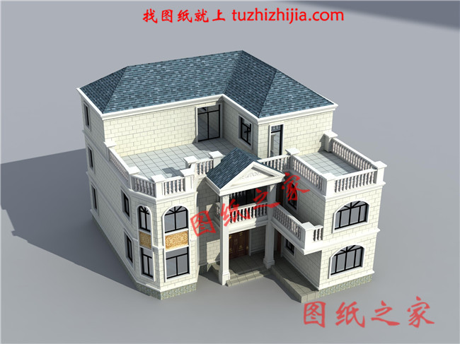 農村兩層半樓房設計圖，平面功能分區明確，布置合理