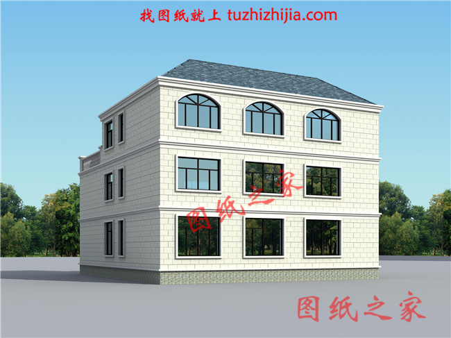 農村兩層半樓房設計圖，平面功能分區明確，布置合理