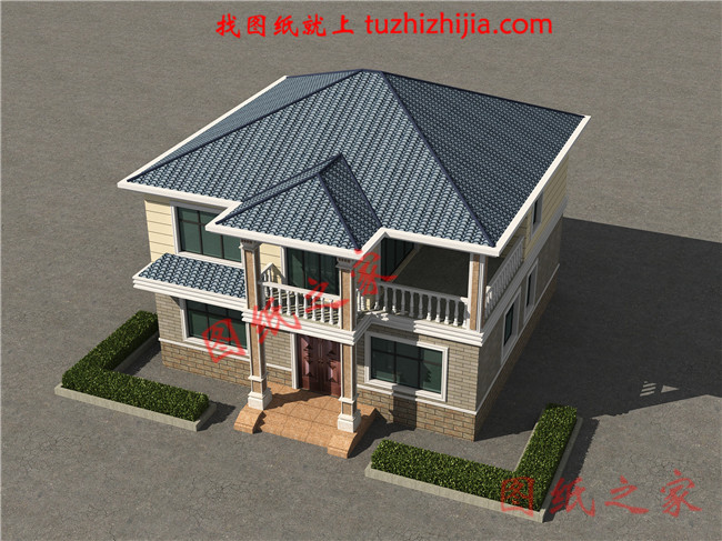 20萬左右普通農村房子設計圖,二層簡約小別墅