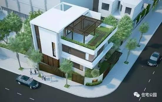 12米面寬臨街自建，3層現代別墅帶露臺花園，布局真詳細！