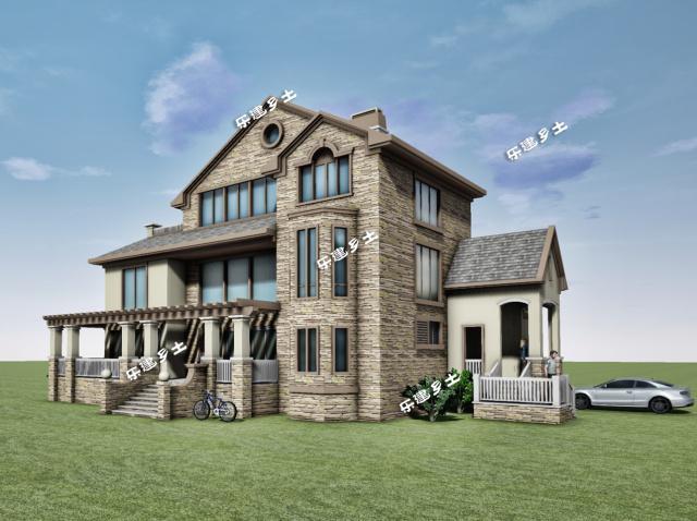 19x13米三層經典美式獨棟別墅全套圖紙，不要再纏著歐式不放啦！