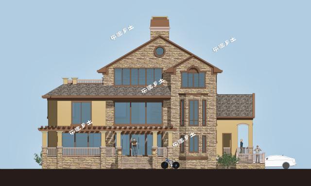 19x13米三層經典美式獨棟別墅全套圖紙，不要再纏著歐式不放啦！