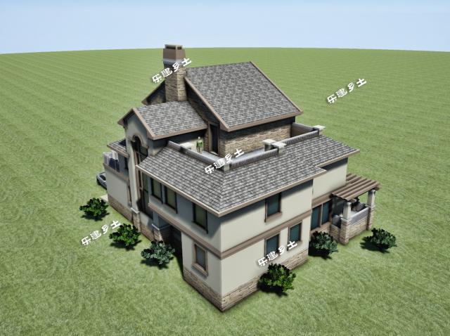 19x13米三層經典美式獨棟別墅全套圖紙，不要再纏著歐式不放啦！