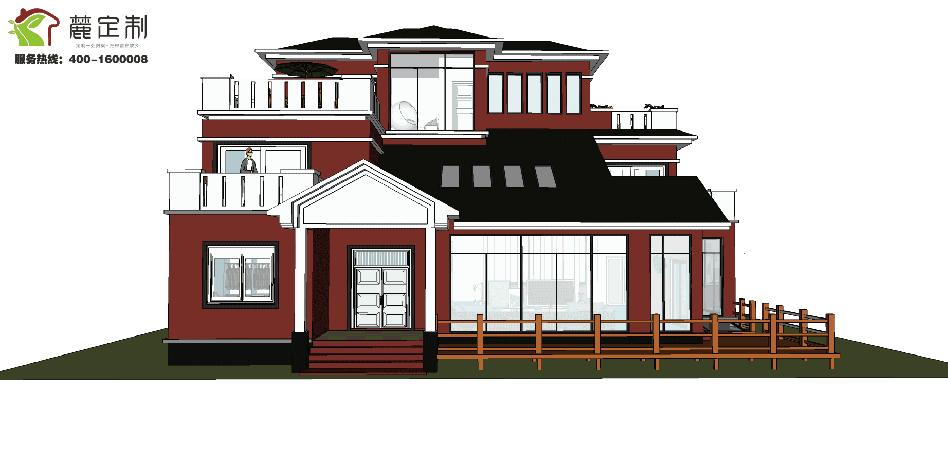 5套風格迥異的自建鄉村別墅，含全套圖紙