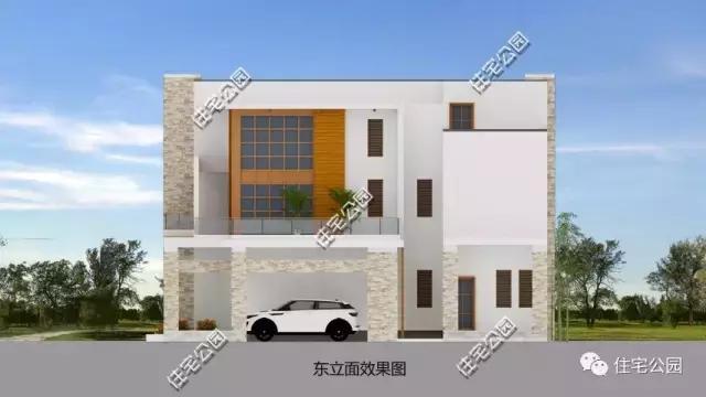 19X15米3層現代別墅，復式樓中樓設計，90后大愛！