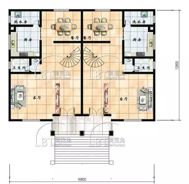 10套自建房雙拼別墅 兄弟聯(lián)排別墅全套圖紙，第八套最受歡迎！