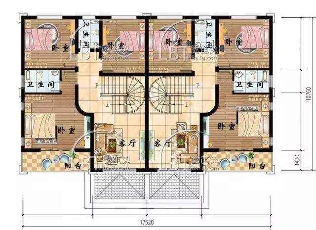 10套自建房雙拼別墅 兄弟聯(lián)排別墅全套圖紙，第八套最受歡迎！