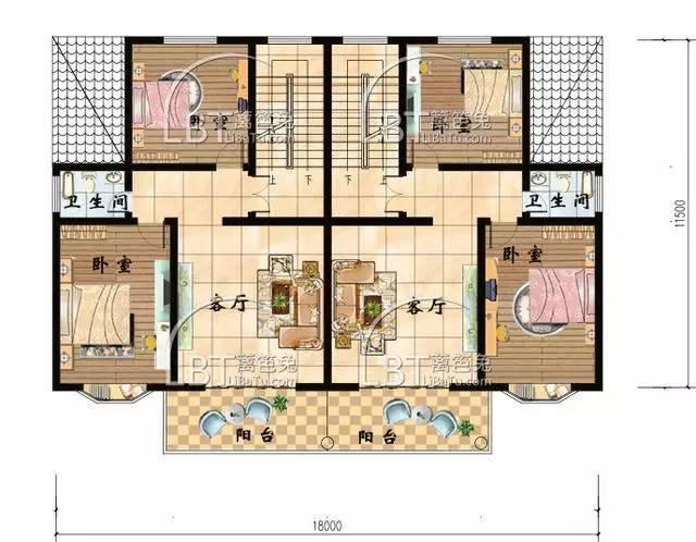 10套自建房雙拼別墅 兄弟聯(lián)排別墅全套圖紙，第八套最受歡迎！
