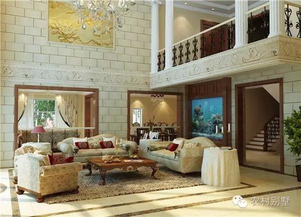 大氣三層復式別墅，帶莊園和游泳池（施工全圖+裝修效果圖）