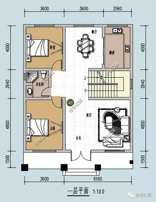 3套經典農村別墅戶型，10米面寬以下，收了回村建一套