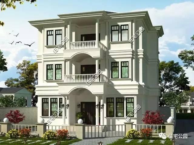 農村別墅簡歐滿街，土豪開始法式了，3套戶型含平面圖