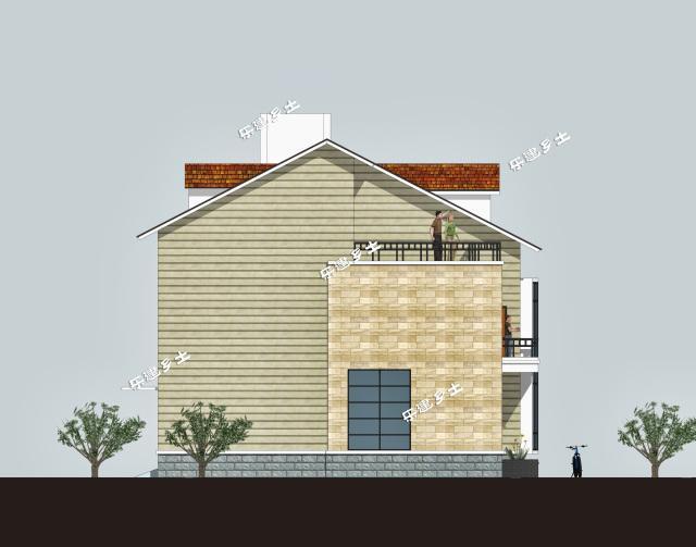 10x12米兩層半英倫別墅全套圖紙，占地面積小，實用又大方！