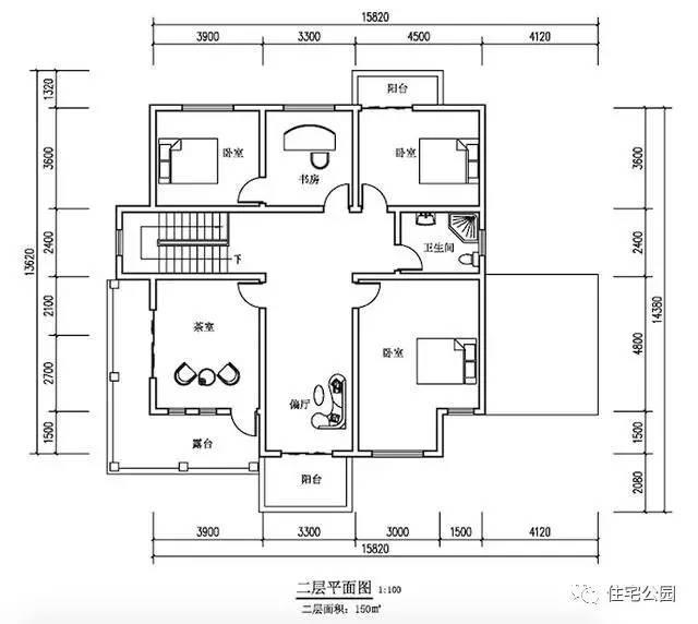 15X12米經典農村別墅，占地100平有車庫露臺，適合農村人