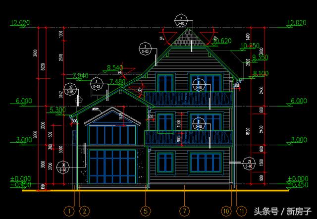 12.74x14.49三層個性年輕小別墅