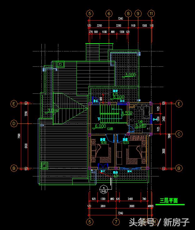 12.74x14.49三層個性年輕小別墅