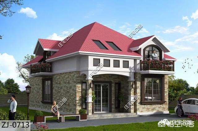 進深8.5米，開間12米，帶堂屋的樓房設計圖怎么做？