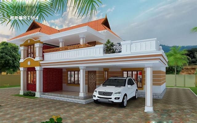 造價低的二層簡單房子方案圖，20萬建主體沒問題