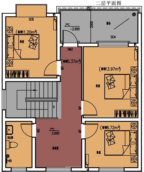 造價低的二層簡單房子方案圖，20萬建主體沒問題