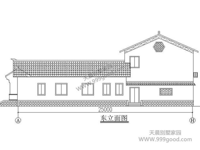 鄉(xiāng)村自建三合院別墅設(shè)計(jì)圖，古樸大氣高品位